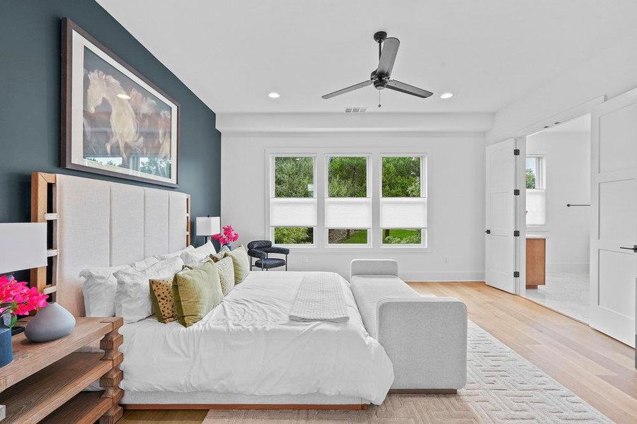 Furnished interior view inside a new home in Spyglass, Austin (Image 8). Furnished interior view inside a new home in Spyglass, Austin (Image 8).