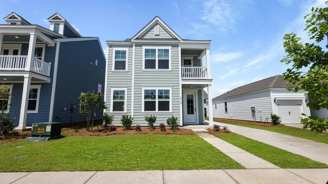 Front exterior of a new home in , Summerville, SC, highlighting curb appeal (Image 17). Front exterior of a new home in , Summerville, SC, highlighting curb appeal (Image 17).