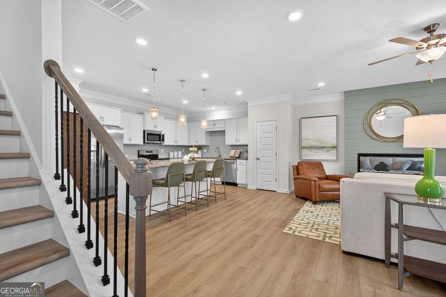 Furnished interior view inside a new home in Crescent Towns, Riverdale (Image 14).