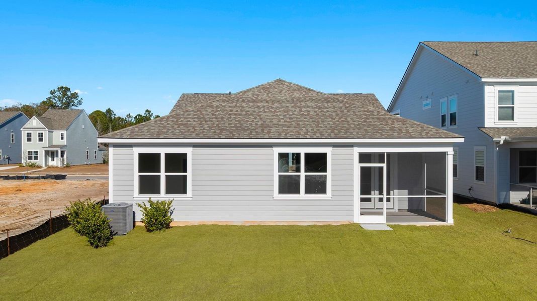 Exterior details and patio area of a home in Sheep Island, Summerville (Image 2).
