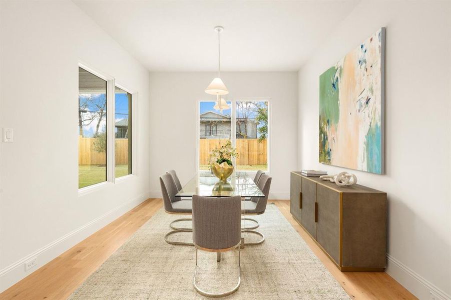 Furnished interior view inside a new home in , Dallas (Image 29).