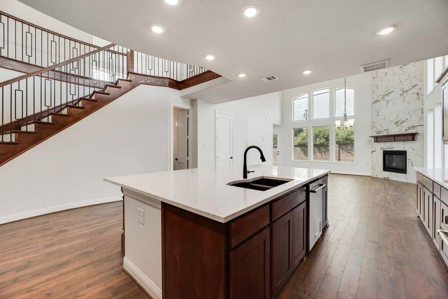 Furnished interior view inside a new home in Heritage Ridge Estates, Plano (Image 4).