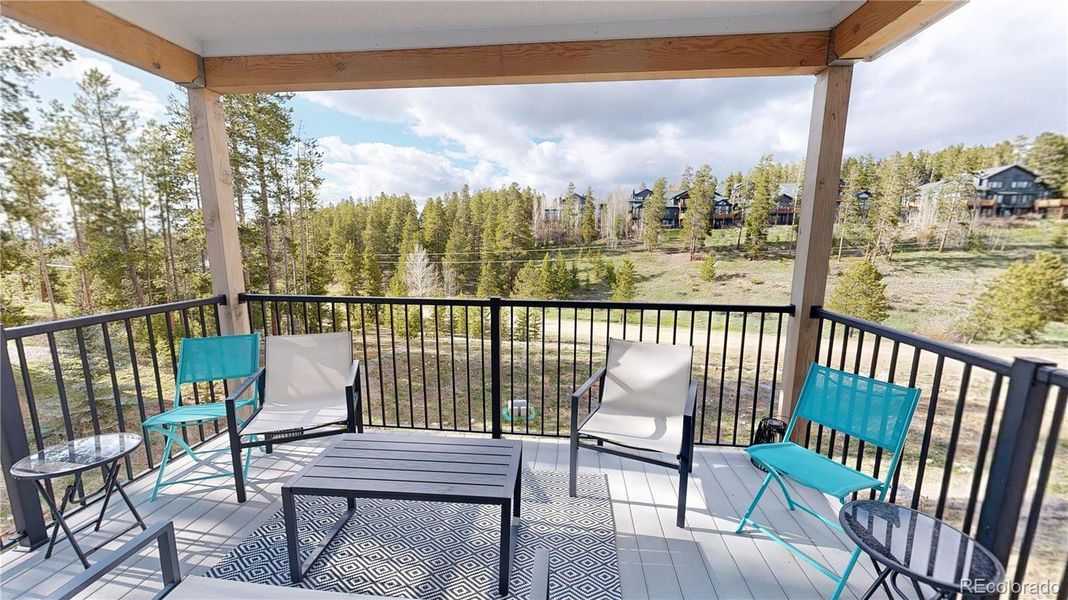Spacious Patio - Covered, North Facing with lots of privacy