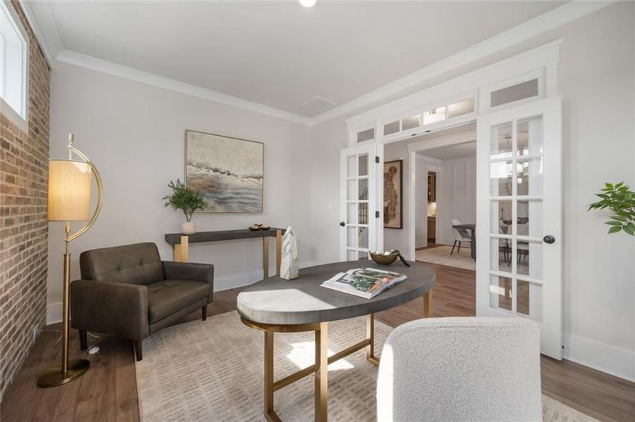 Furnished interior view inside a new home in Rosewood Lake Estates, Hoschton (Image 44).