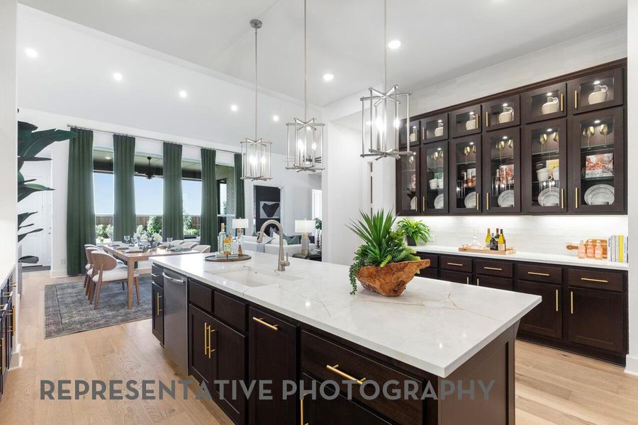 Furnished interior view inside a new home in 6 Creeks at Waterridge, Kyle (Image 20).