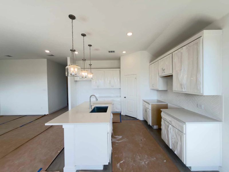 Kitchen Construction Progress featuring the Timeless Collection