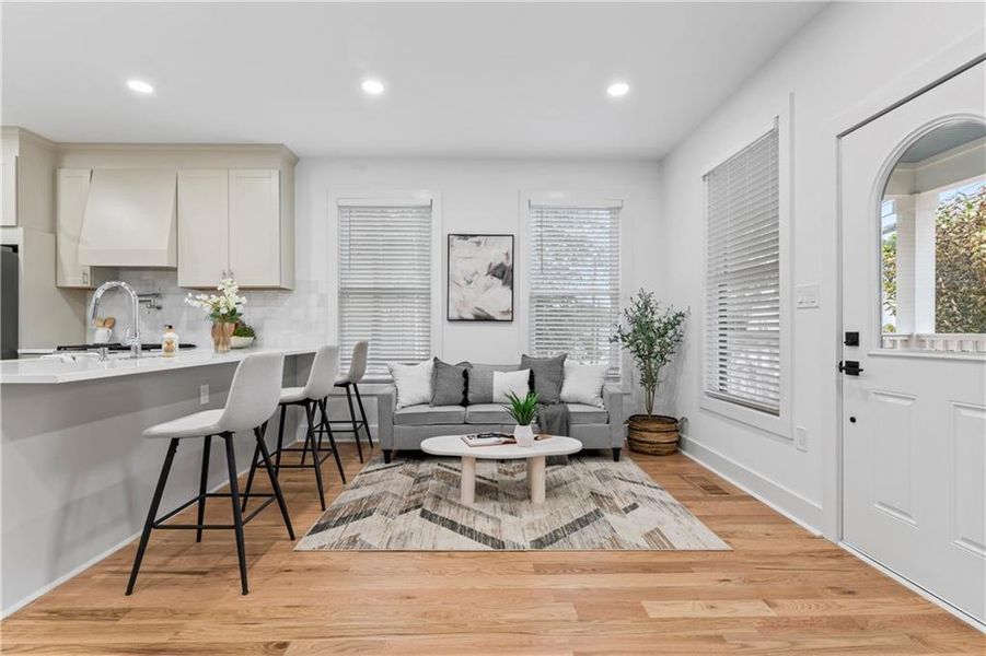 Furnished interior view inside a new home in , Atlanta (Image 11). Furnished interior view inside a new home in , Atlanta (Image 11).