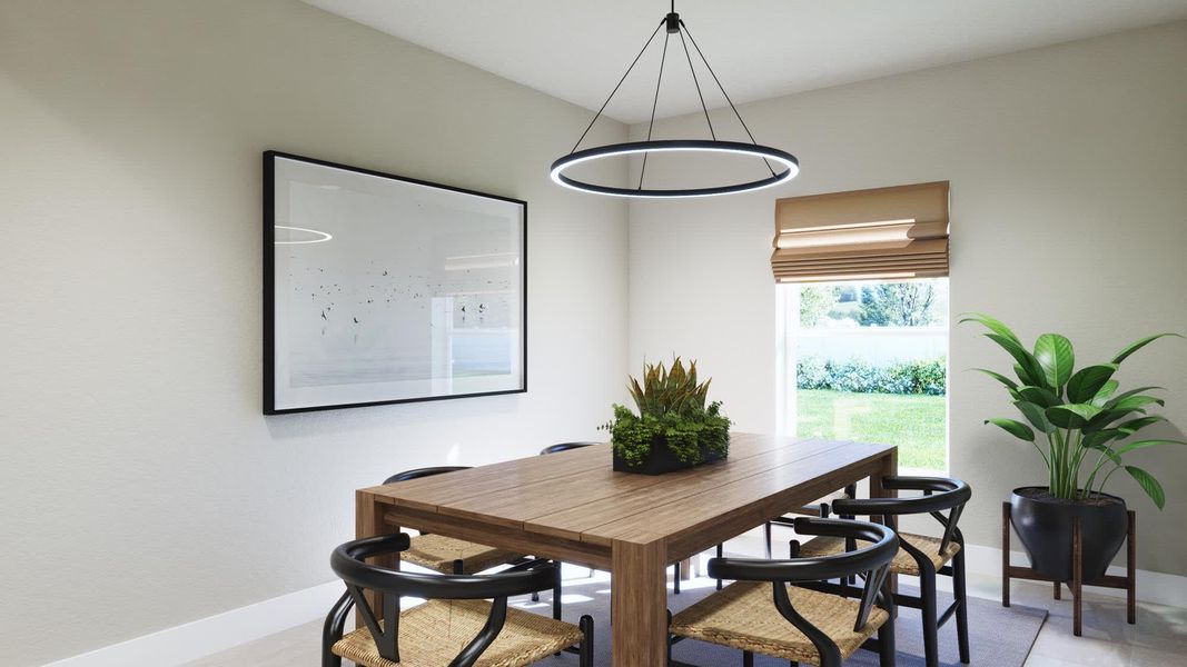 Dining Room - Alexandria at Brack Ranch in St. Cloud, FL by Landsea Homes