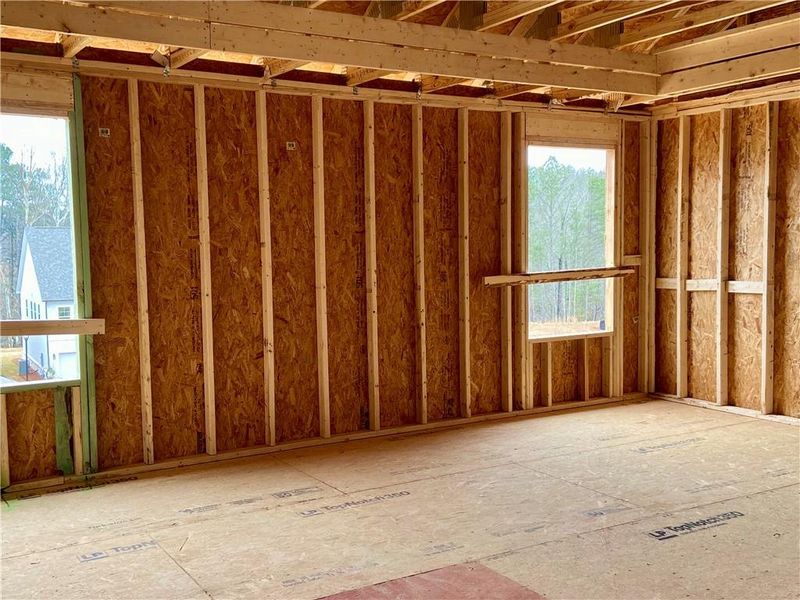 In-progress construction of a new home in Arbors at Richland Creek, Buford, GA (Image 31). In-progress construction of a new home in Arbors at Richland Creek, Buford, GA (Image 31).