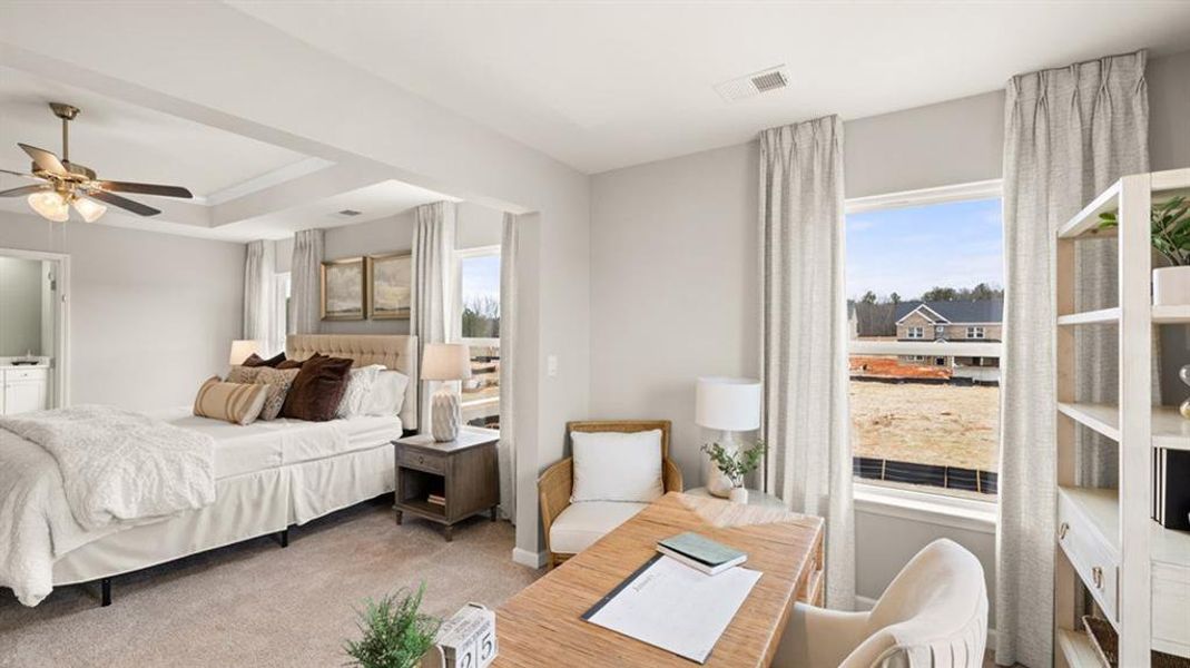 Furnished interior view inside a new home in Heritage Pointe, Senoia (Image 13).