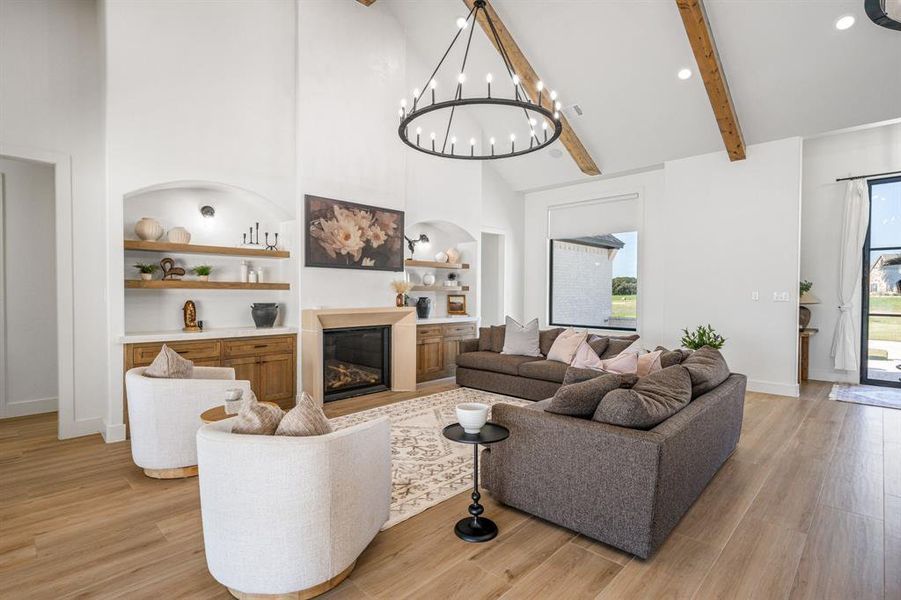 Furnished interior view inside a new home in , Pelican Bay (Image 17).