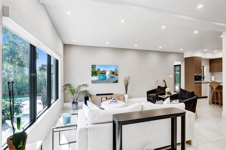 Furnished interior view inside a new home in , North Miami Beach (Image 43).