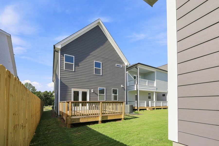 Exterior details and patio area of a home in Wendell Falls, Wendell (Image 4).