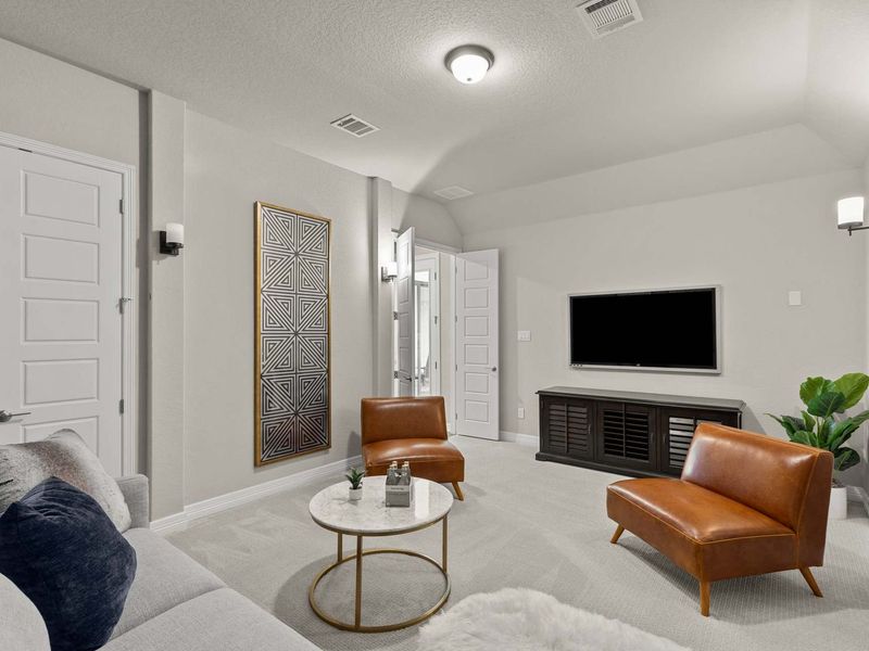 Representative furnished interior of a home built from the The Summerlin A by Davidson Homes LLC in Potranco Oaks, Castroville (Image 19). Representative furnished interior of a home built from the The Summerlin A by Davidson Homes LLC in Potranco Oaks, Castroville (Image 19).