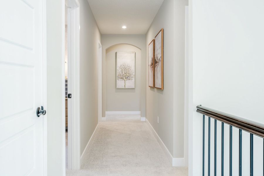 Representative unfurnished interior of a home built from the Grandin by Fischer Homes in The Dunes at Sandbar, Santa Rosa Beach (Image 20).