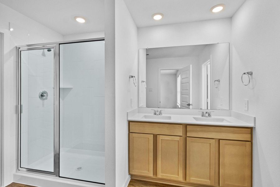 Furnished interior view inside a new home in Grand West, Houston (Image 7).