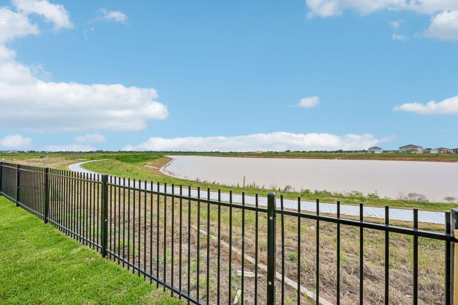 Property backs up to the community lake and walking path!
