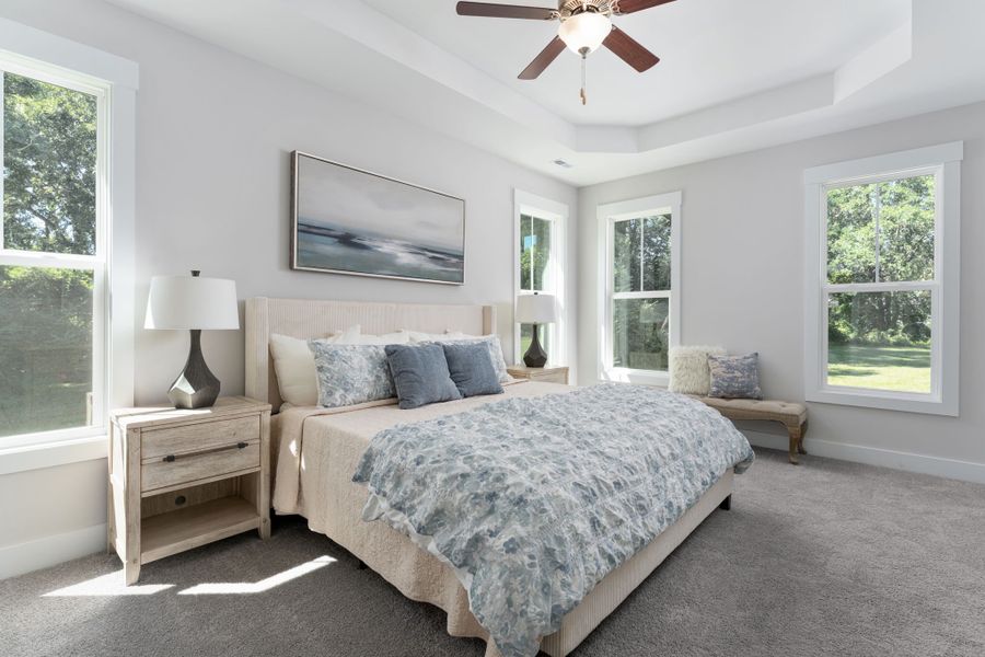 Furnished interior view inside a new home in The Bluffs at Lake Waccamaw, Lake Waccamaw (Image 15).