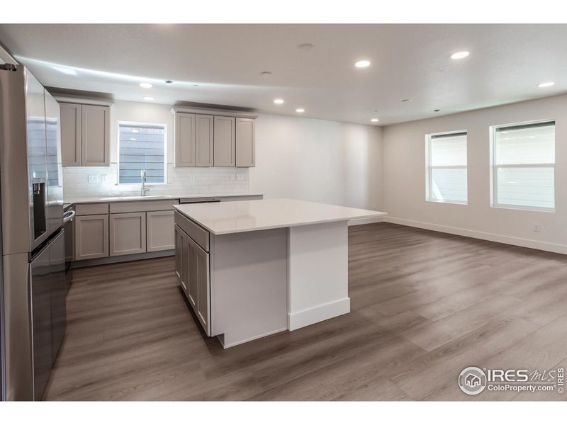 Large kitchen island