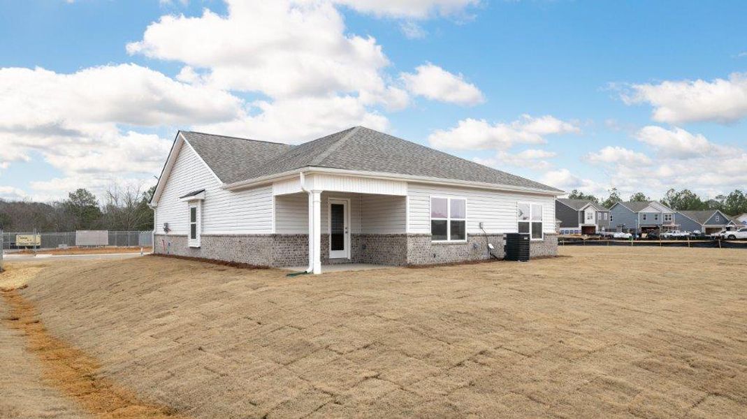 Front exterior of a new home in Fox Hollow, Dalton, GA, highlighting curb appeal (Image 2).