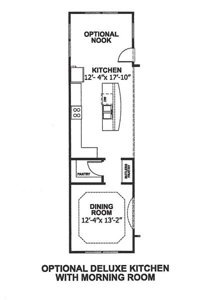Optional Deluxe Kitchen with Optional Morning Room Optional Deluxe Kitchen with Optional Morning Room