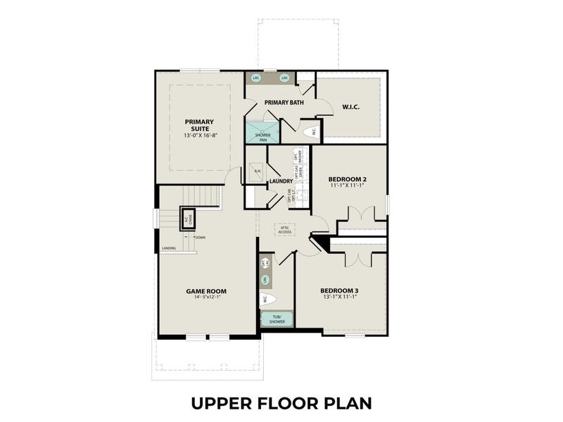 2D floor plan layout for the The Solara C by Davidson Homes LLC in Sunterra, Katy, TX (Image 3). 2D floor plan layout for the The Solara C by Davidson Homes LLC in Sunterra, Katy, TX (Image 3).