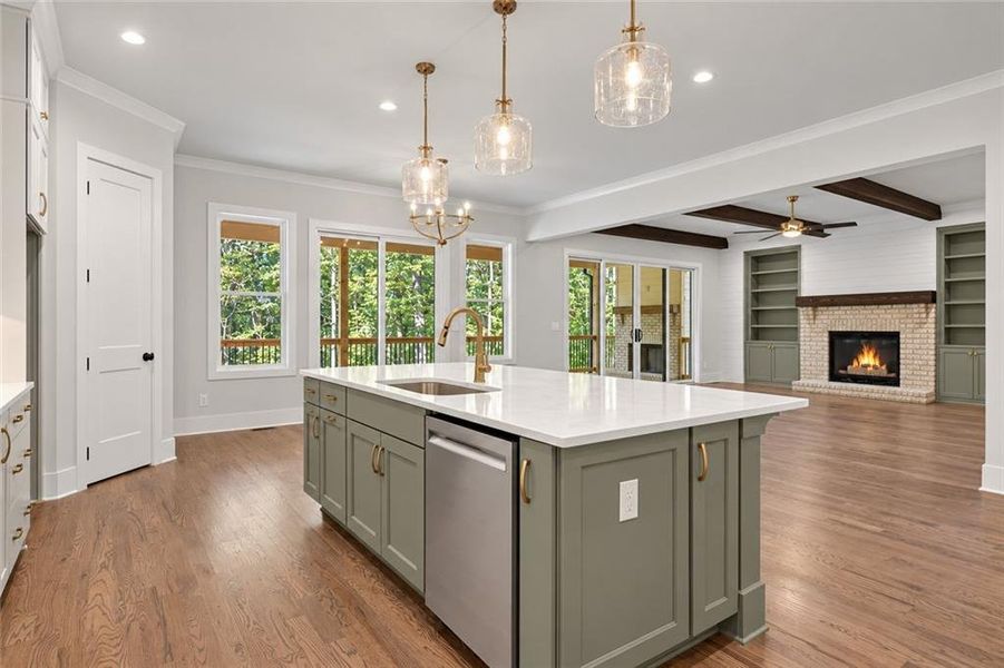 Furnished interior view inside a new home in , Canton (Image 4).