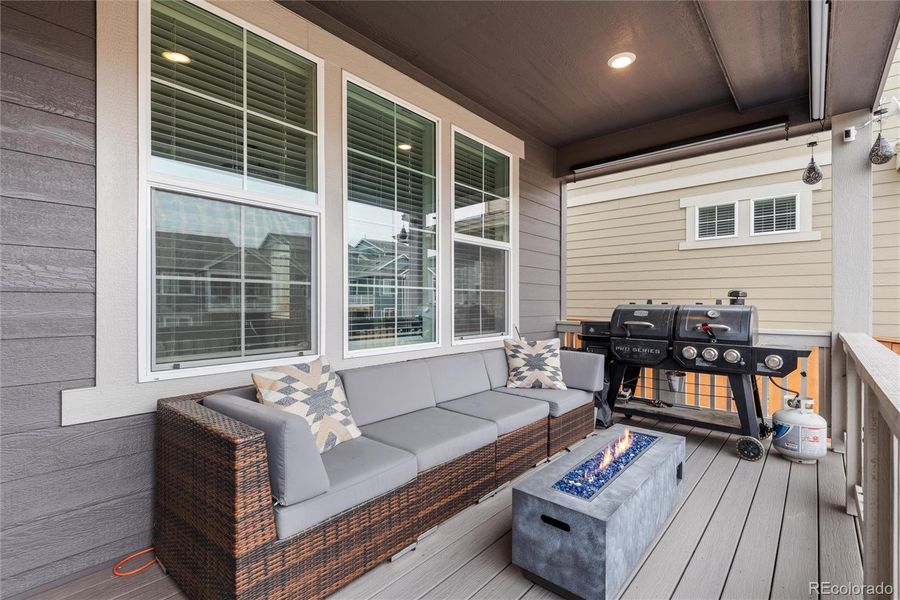 Exterior details and patio area of a home in , Parker (Image 29).