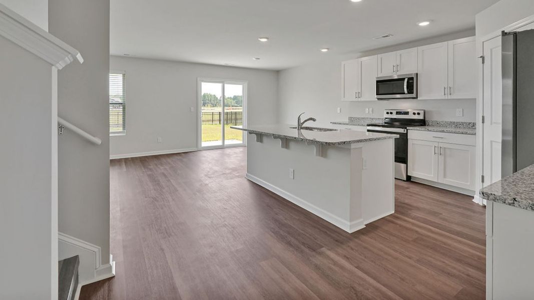 Representative furnished interior of a home built from the HAYDEN by D.R. Horton in Patriot Pointe at Towne Pointe, Jacksonville (Image 5). Representative furnished interior of a home built from the HAYDEN by D.R. Horton in Patriot Pointe at Towne Pointe, Jacksonville (Image 5).