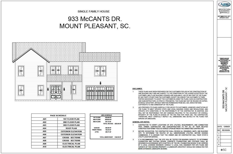Exterior rendering of this home design in , Mount Pleasant, SC (Image 3).