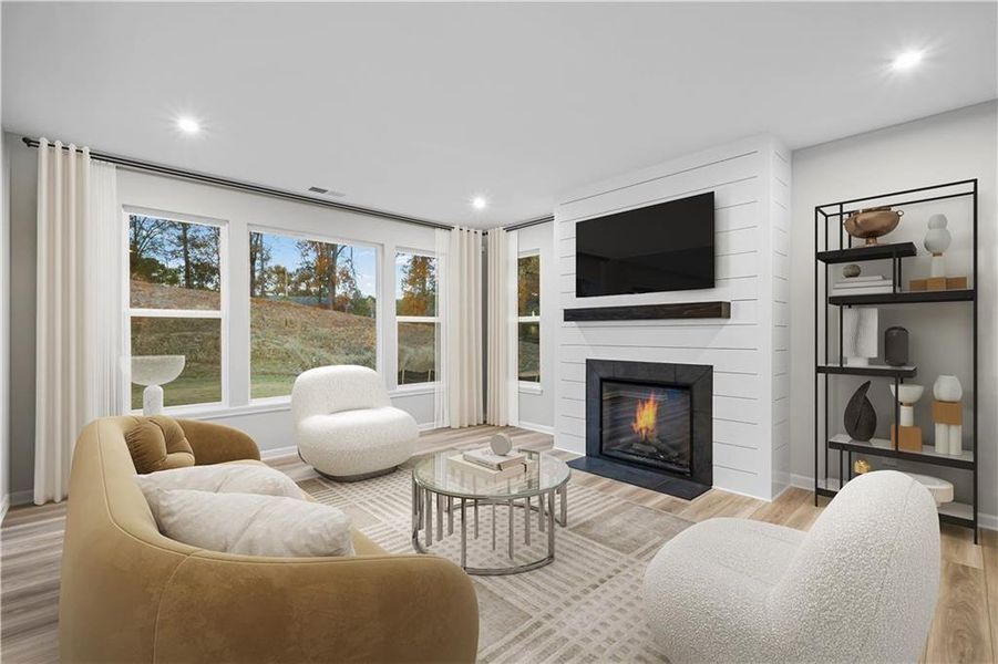Furnished interior view inside a new home in Pickens Bluff, Hiram (Image 13).