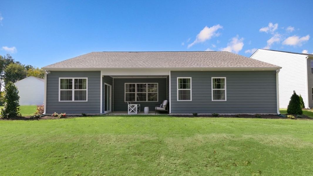 Representative exterior details of a home built from the Booth by D.R. Horton in Anderson Farm, Wendell (Image 4).