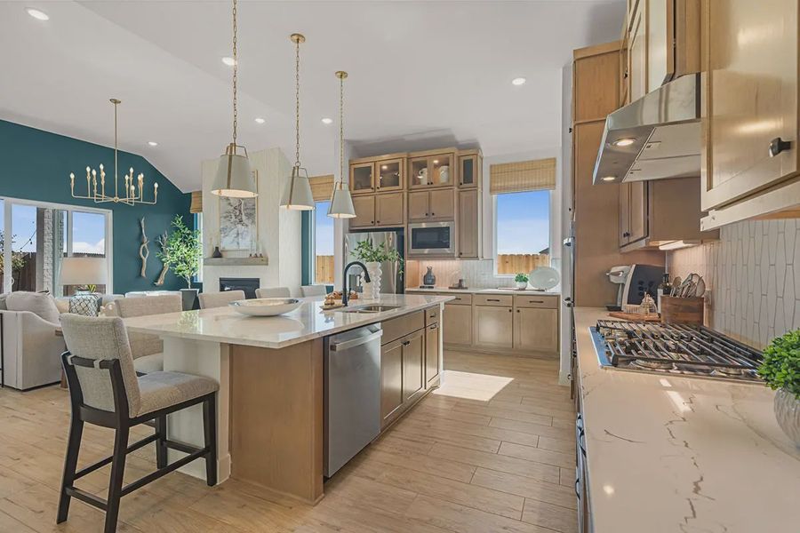 Furnished interior view inside a new home in Blue Heron, Mont Belvieu (Image 17).