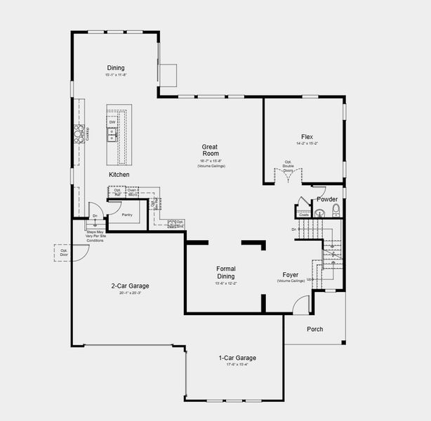 2D floor plan layout for the Keystone II by Taylor Morrison in Hillside at Crystal Valley Destination Collection, Castle Rock, CO (Image 5). 2D floor plan layout for the Keystone II by Taylor Morrison in Hillside at Crystal Valley Destination Collection, Castle Rock, CO (Image 5).