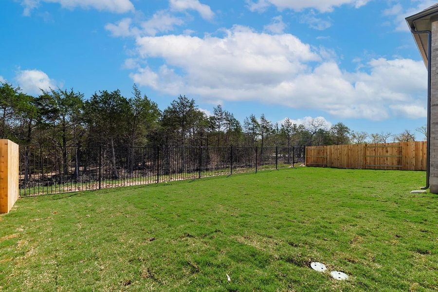 Exterior details and patio area of a home in The Colony - 50', Bastrop (Image 3).