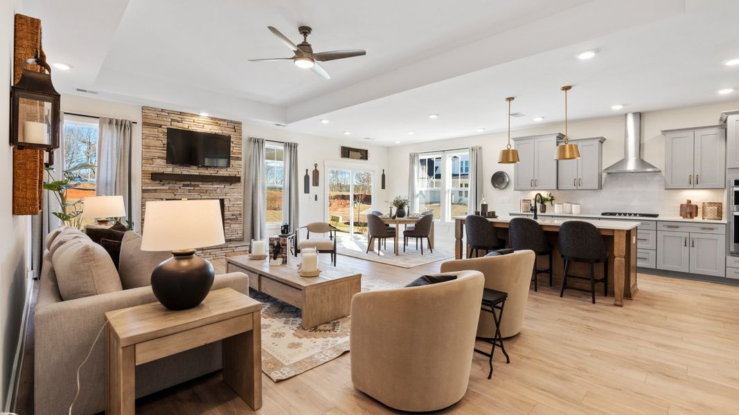 Furnished interior view inside a new home in The Reserve at Livingston Park, Easley (Image 13).