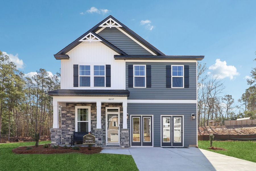 Representative exterior photo of a completed home built from the Bentcreek II by Great Southern Homes in Shiloh Trail, Wellford, SC (Image 32).