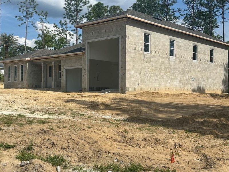 In-progress construction of a new home in Pine Ridge Estates, Beverly Hills, FL (Image 13).