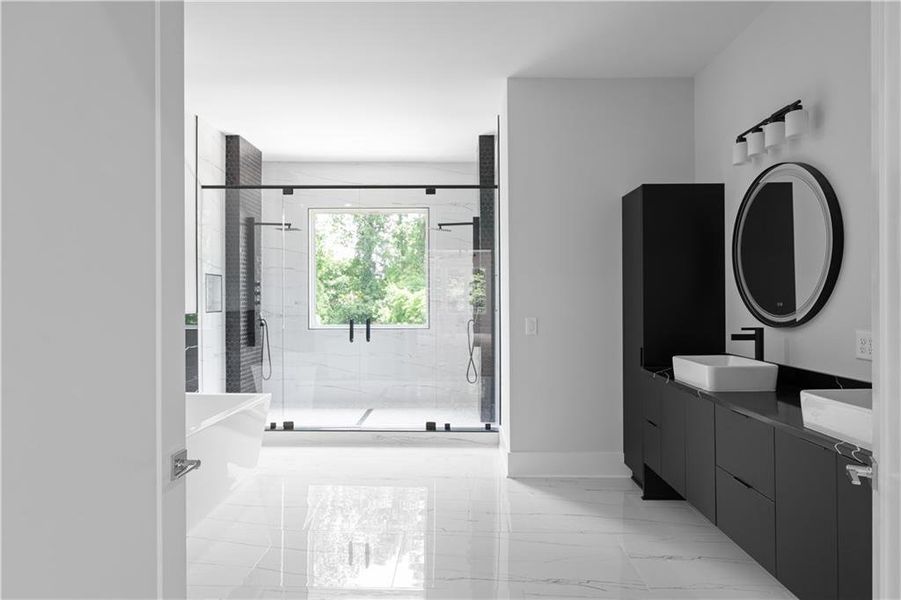 Furnished interior view inside a new home in , Atlanta (Image 49).