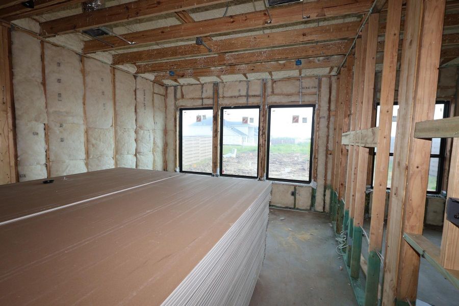 In-progress construction of a new home in Austin Point - Terrace Collection, Richmond, TX (Image 4). In-progress construction of a new home in Austin Point - Terrace Collection, Richmond, TX (Image 4).