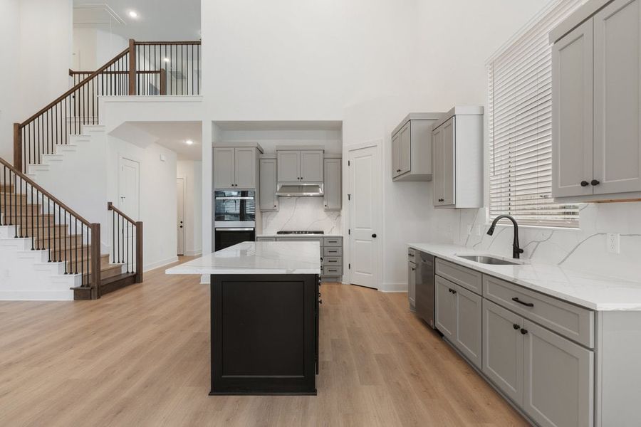 Furnished interior view inside a new home in Sauls Ranch, Round Rock (Image 7).