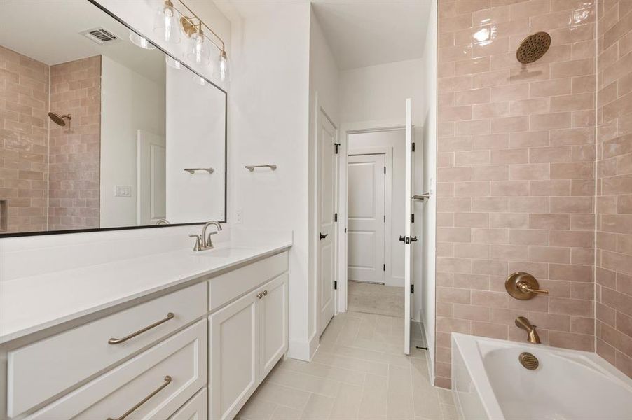 Furnished interior view inside a new home in NorthGlen, Haslet (Image 17).