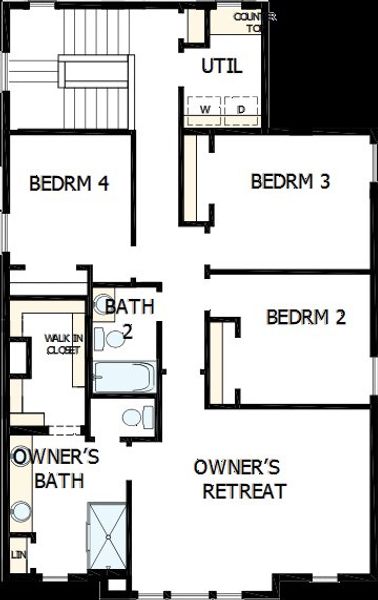 2D floor plan layout of this home in Painted Prairie Cottage, Aurora, CO (Image 3).