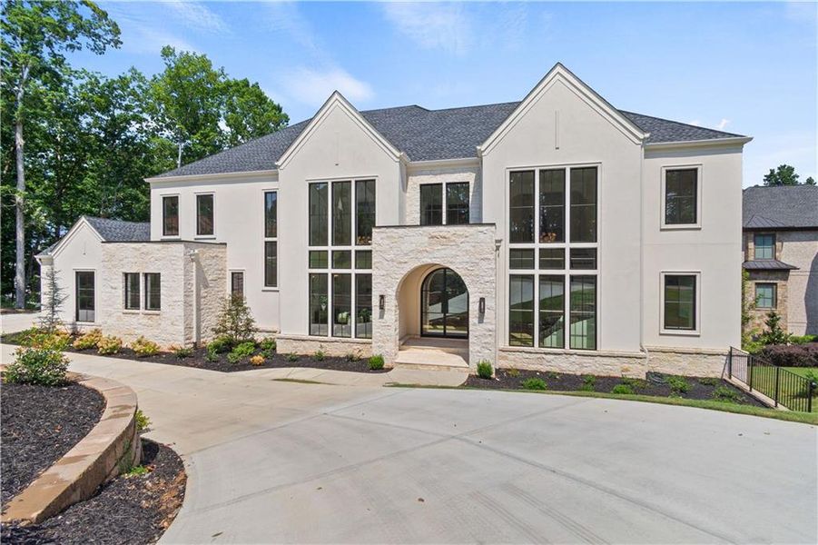 Front exterior of a new home in , Alpharetta, GA, highlighting curb appeal (Image 28).