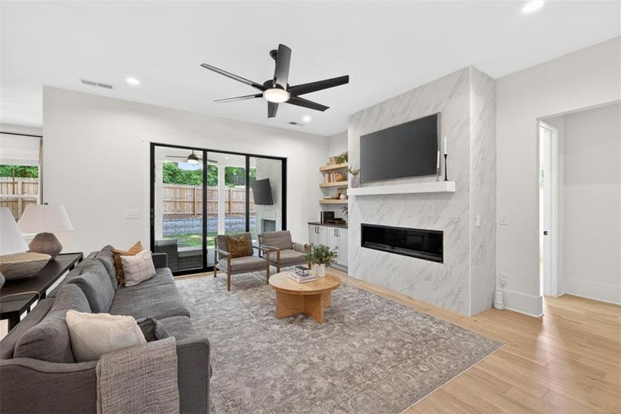Furnished interior view inside a new home in Town Farms, Peachtree Corners (Image 55).