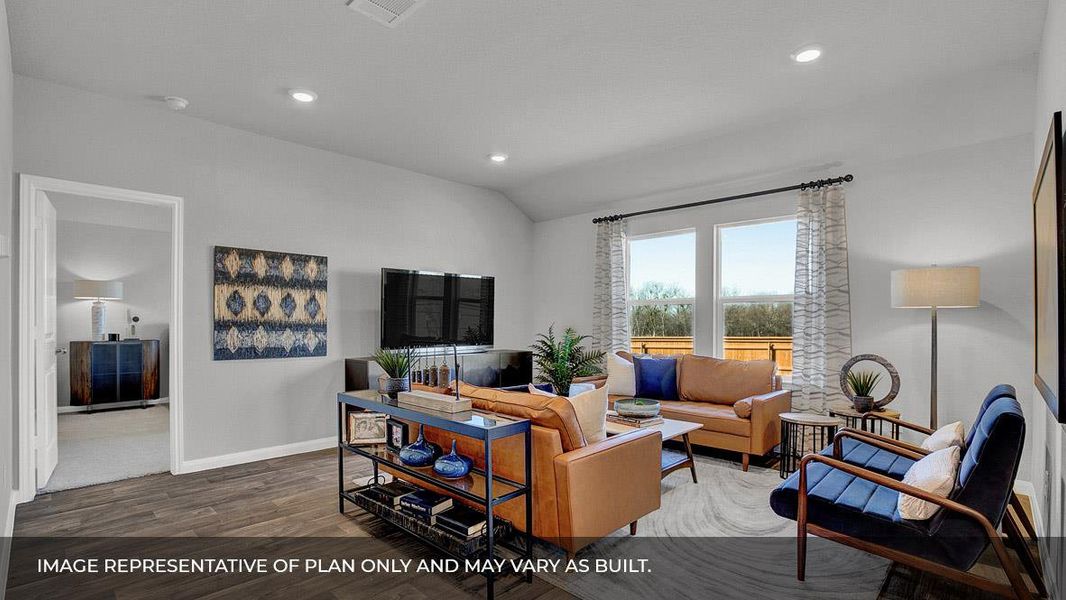 Furnished interior view inside a new home in Watermill, Uhland (Image 13).