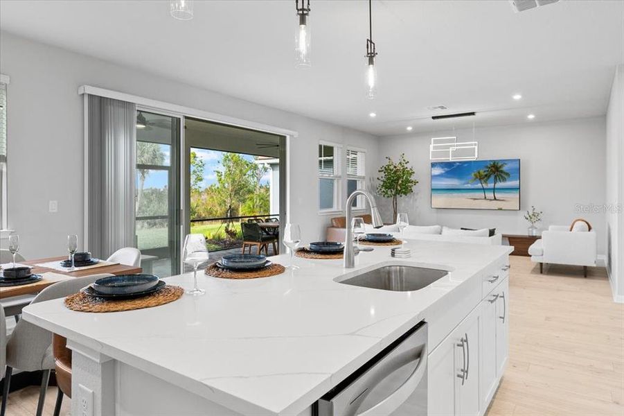 Furnished interior view inside a new home in Sunstone at Wellen Park, Venice (Image 32).