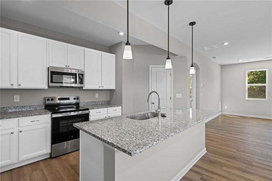 Furnished interior view inside a new home in Villas at Gold Creek, Dawsonville (Image 14). Furnished interior view inside a new home in Villas at Gold Creek, Dawsonville (Image 14).