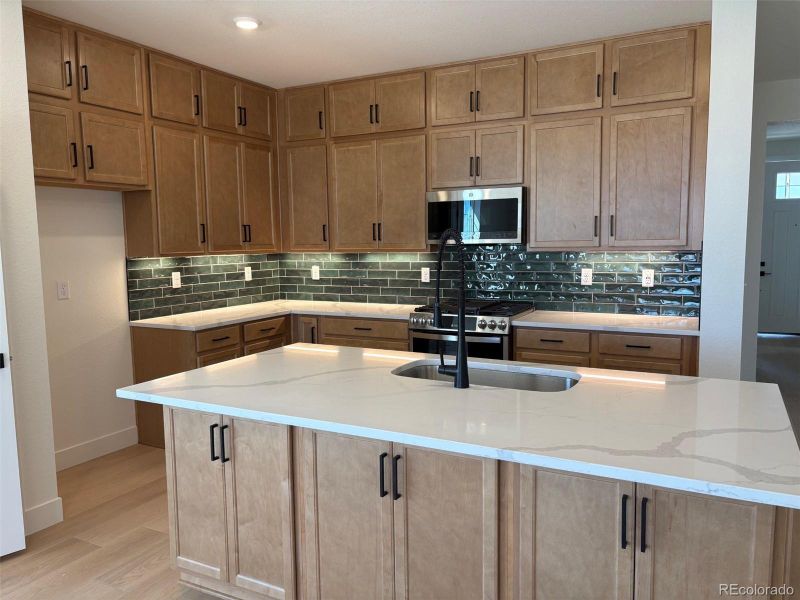 Furnished interior view inside a new home in , Erie (Image 4). Furnished interior view inside a new home in , Erie (Image 4).