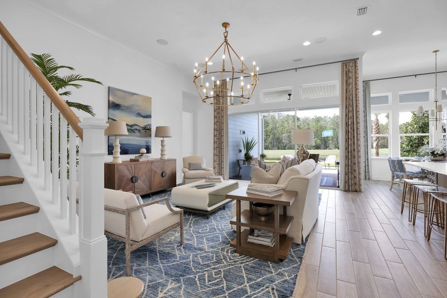 Representative furnished interior of a home built from the Sawyer by Riverside Homes in Mariposa at EverRange, Jacksonville (Image 48).
